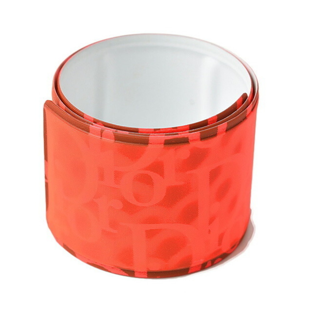 Christian Dior Logo 3D Hologram Slap Bracelet Bangle